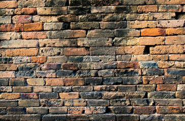 Old  brick wall, Abstract vintage stone block.