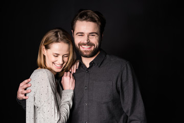 Smiling young couple