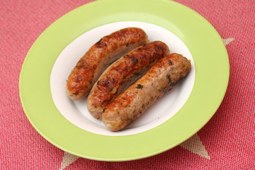 gebratene Würstchen