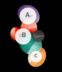 Geometrical abstract infographics banner template