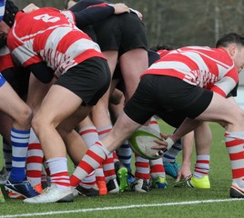 Fototapeta premium sortie de ballon au rugby