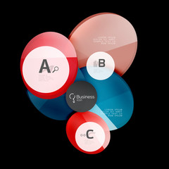 Geometrical abstract infographics banner template