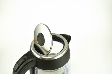 Electric kettle on the white background