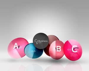 Circle geometric abstract background