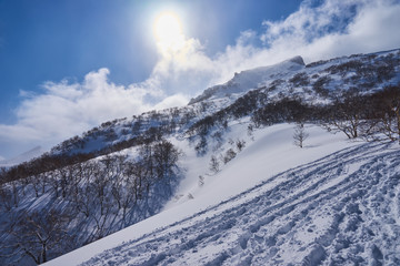 Fototapeta na wymiar 冬の黒岳 