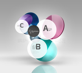 Circle abstract background