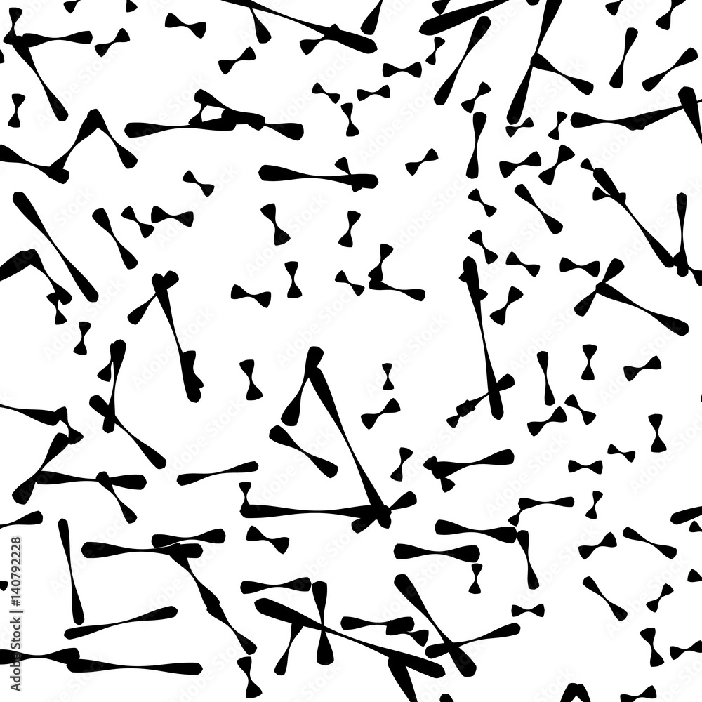 Aufkleber Chaotic random scattered shapes. Abstract geometric pattern