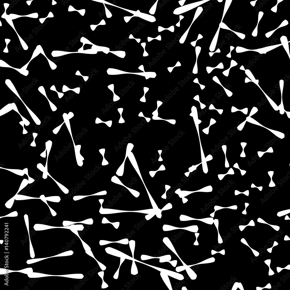 Aufkleber chaotic random scattered shapes. abstract geometric pattern