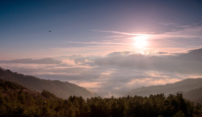 대한민국 태기산에서 본 운해
