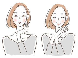 女性 悩み喜び セット