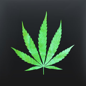 Vector cannabis leaf
