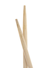 Wooden sticks isolated on white background
