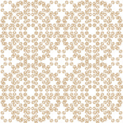 Seamless color pattern with abstract geometric design. Retro Wallpaper. Vintage white and beige seamless pattern.