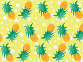 Colorful  pineapple pattern background