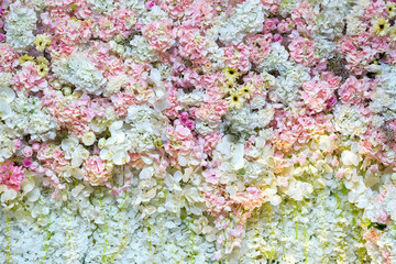 Beautiful flowers background for ceremony  wedding scene