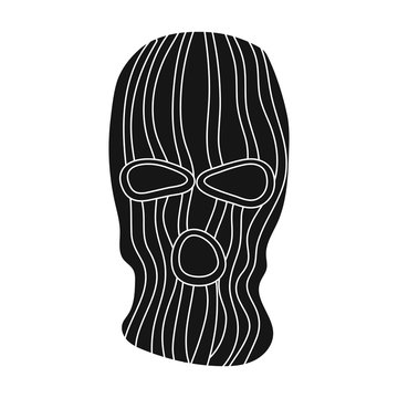 black ski mask clip art