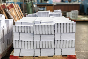 Gatherings in the printing house on pallets