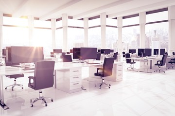 Composite image of office furniture