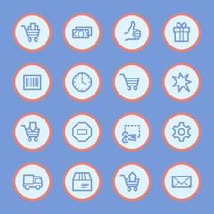 Shopping web icons