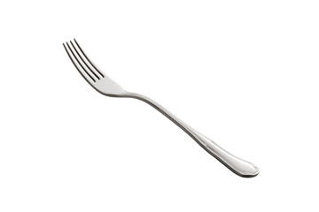Steel fork isolated on white background