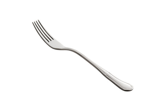 Steel Fork Isolated On White Background