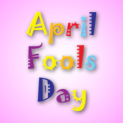 Illustration of april Fools Day. vector illustration