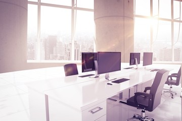 Composite image of office furniture