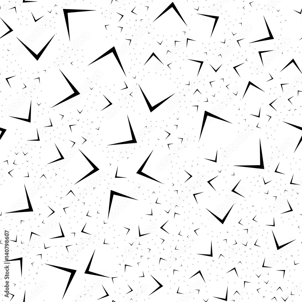 Fototapete repeatable geometric pattern with scattered, random shapes
