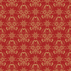 Seamless abstract pattern in Oriental style. Decorative and design elements for textile or book covers, manufacturing, wallpapers, print, gift wrap.