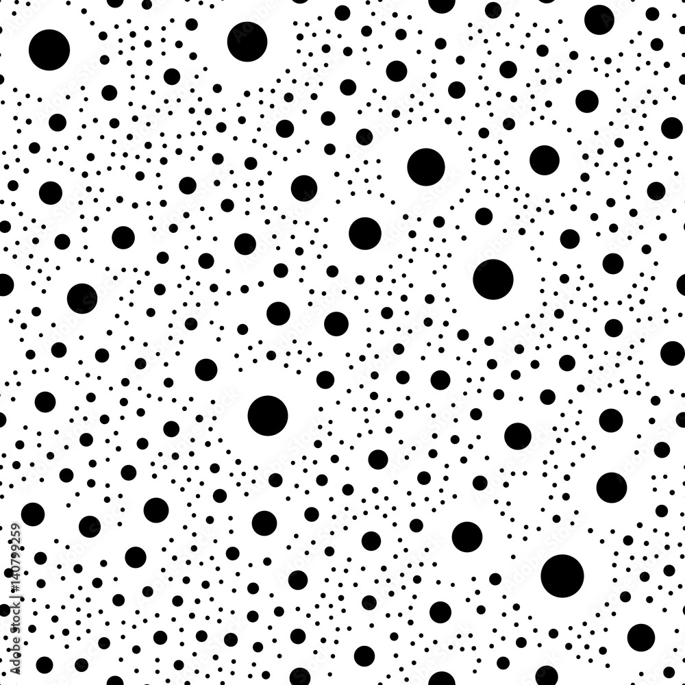 Aufkleber Repeatable geometric pattern with scattered, random shapes