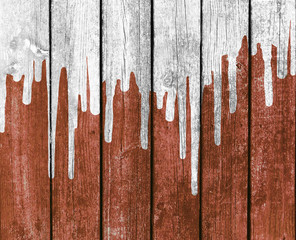 Wood Planks - White Wash Paint Drips