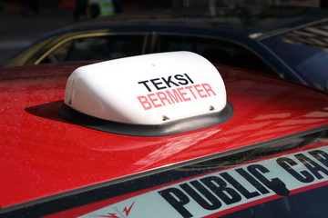 Obraz premium Malaysia Teksi sign