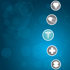 Abstract medical background .