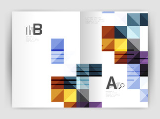 Square annual report brochure a4 print template