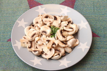 weisse Champignons