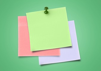 Sticky Note against neutral green background
