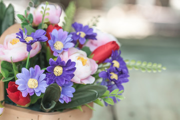 flower plant in basket