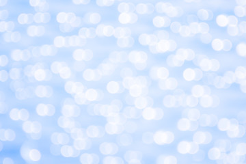abstract light blue bokeh circles background