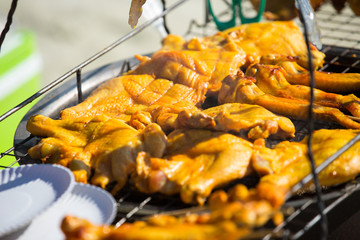 Papaya salad, Roasting chicken, Thailand beach