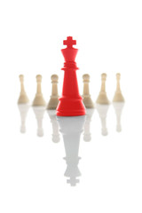 Success, Leadership, Chess business concept