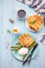 boiled egg and asparagus