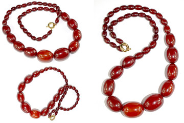 Large Red Amber Necklace