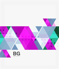 Triangle modern mosaic geometric template