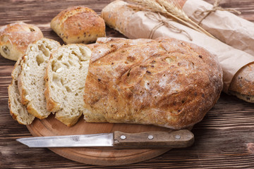 Fresh homemade bread