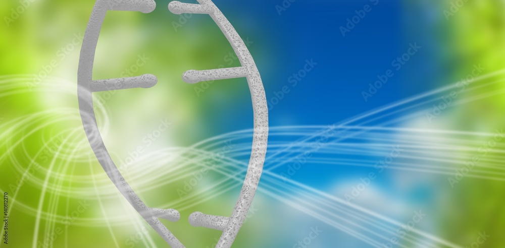 Poster composite image of image of dna helix