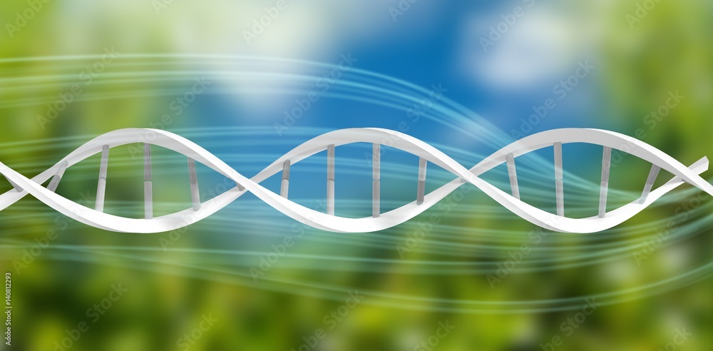 Poster composite image of image of dna helix