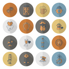 Saint Patricks Day Icon Set