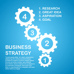 Template for presentation and chart. Business concept with 4 options, parts, steps or processes. Vector illustration
