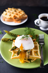 boiled egg and asparagus