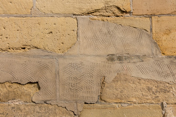 Gebäudeschäden Sandsteinwand